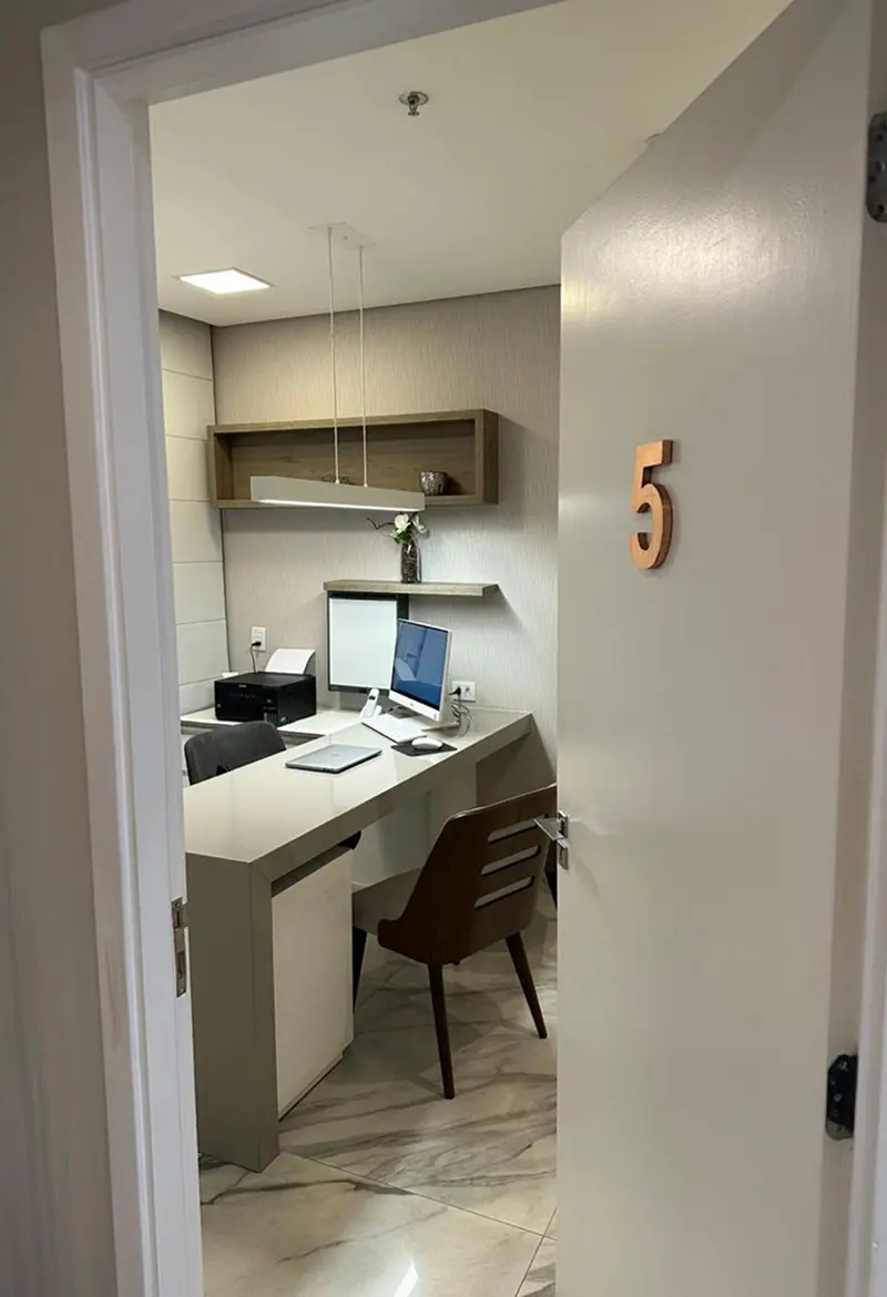 Sala de atendimento do consultório do Dr. David Bevilacqua